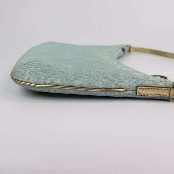 Sold💜Gucci Monogram Pochette Blue Handbag - Picture 13 of 16